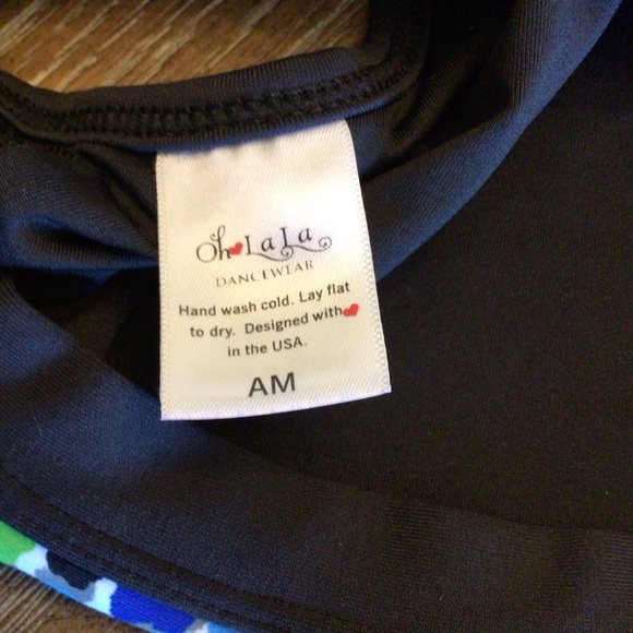 Oh La La Dancewear Womens Next Level Blue Bra Top & Brief Dance Set Size AM - Picture 13 of 16